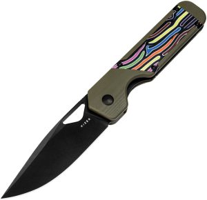 Kizer Cutlery Mini Militaw Framelock Green (2.75″)