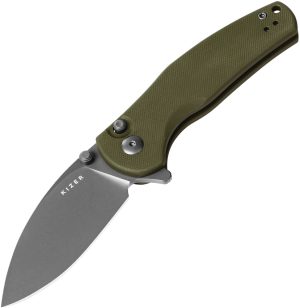 Kizer Cutlery Mini Grouper Button Lock OD (3.13″)