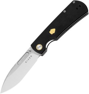 Kizer Cutlery Retro Linerlock Black G10 (3.5″)