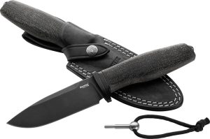 LionSTEEL ACHA Fixed Blade Black (4.25″)