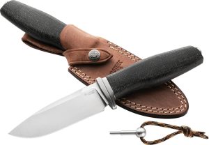 LionSTEEL ACHA Fixed Blade Black (4.25″)