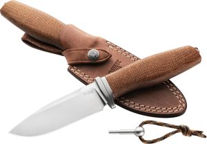 LionSTEEL ACHA Fixed Blade Natural (4.25″)