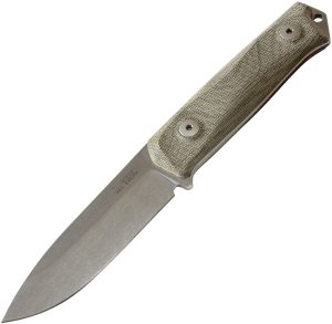 LionSTEEL B41 Bushcraft Green Micarta (4.13″)