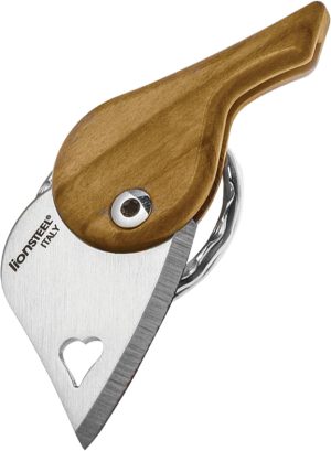 LionSTEEL LionBeat Heart Olive Wood (1.125″)