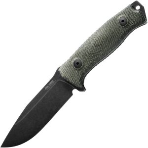 LionSTEEL M5 Fixed Blade Green Micarta (4.5″)