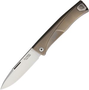 LionSTEEL Thrill Slip Joint Brown Ti (3″)