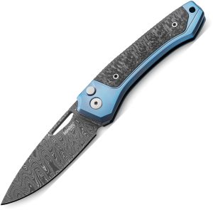 LionSTEEL Twain Button Lock Damascus (3.13″)