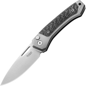 LionSTEEL Twain Button Lock CF Gray (3.13″)
