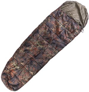Mil-Tec Sleeping Bag Flecktarn Com