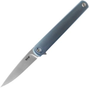 MKM-Maniago Knife Makers Flame Framelock Drop Blue (2.88″)