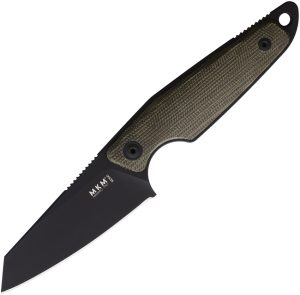 MKM-Maniago Knife Makers Makro 2 Black Green Mic (2.88″)