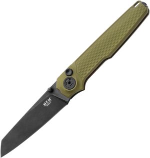 MKM-Maniago Knife Makers Miura Button Lock Green (2.75″)