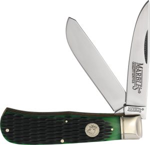 Marbles Jumbo Trapper Green Bone