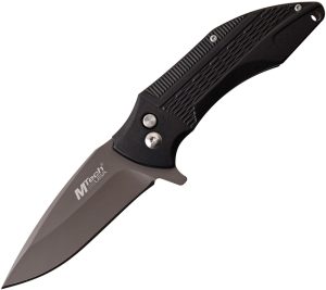 MTech Button Lock Knife Black (3.25″)