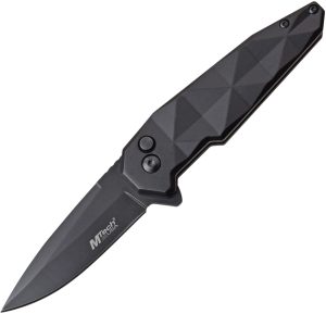 MTech Button Lock Knife Black (3″)