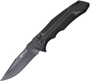 MTech Button Lock Knife Green (3.5″)