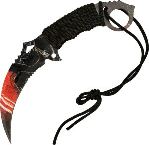 Mtech Karambit Fixed Blade Red (4″)