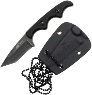 MTech Neck Knife Black G-10 (2″)