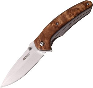 MTech Framelock Knife Burl Wood (3.5″)