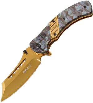 MTech Framelock A/O Knife Gold (3.63″)