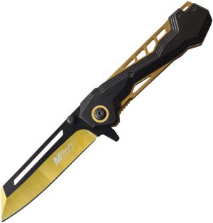 MTech Linerlock A/O Knife Gold (3.25″)