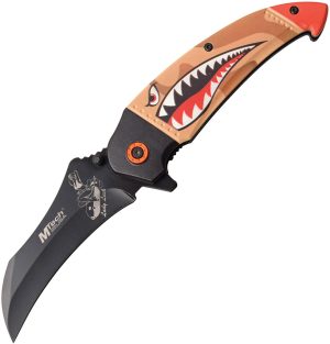 MTech Shark Linerlock A/O Tan (3.5″)