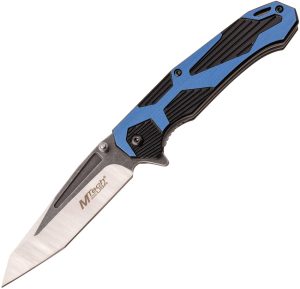 MTech Linerlock A/O Knife Black Blue (3.5″)