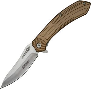Mtech Linerlock A/O Knife Tan (3.5″)