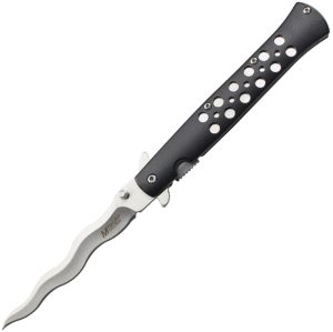 Mtech Linerlock A/O Black Wavy (4″)