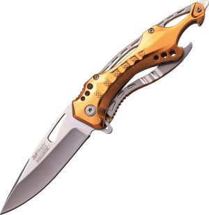MTech Linerlock Gold A/O (3.25″)