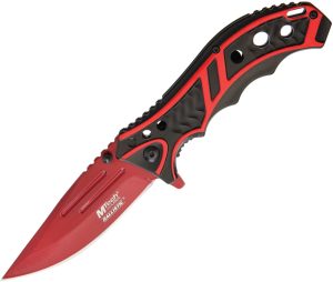 MTech Linerlock Black/Red A/O (3.63″)