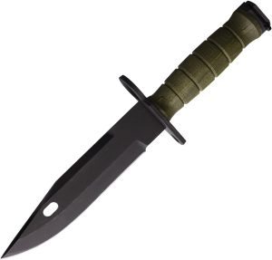 Ontario M-9 Combat Knife Green No Saw (7″)
