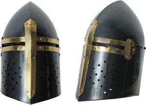 India Made Black Crusader Helmet
