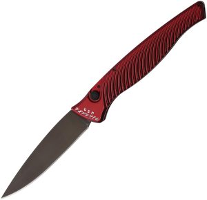 Piranha Knives Auto DNA Button Lock Red (3.25″)