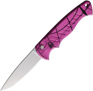 Piranha Knives Auto Pocket Button Lock Pink (3.25″)