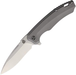 QSP Knife Woodpecker Framelock Gray (3.75″)