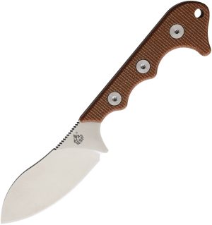 QSP Knife Neckmuk Neck Knife Brown (2.88″)