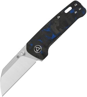 QSP Knife Mini Penguin Linerlock Blue CF (2.25″)
