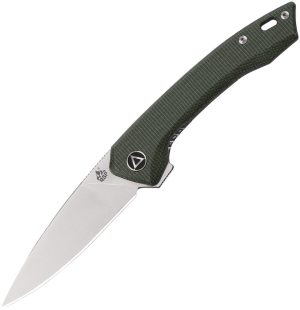 QSP Knife Leopard Linerlock Green (3″)