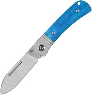 QSP Knife Hedgehog Slip Joint Blue Bone (2.75″)