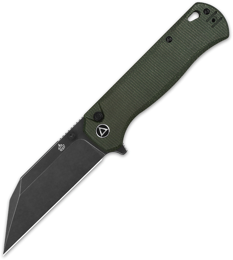 Qsp Knife Swordfish Button Lock Green (3.63&Quot;) QSP Knife Swordfish Button Lock Green (3.63")
