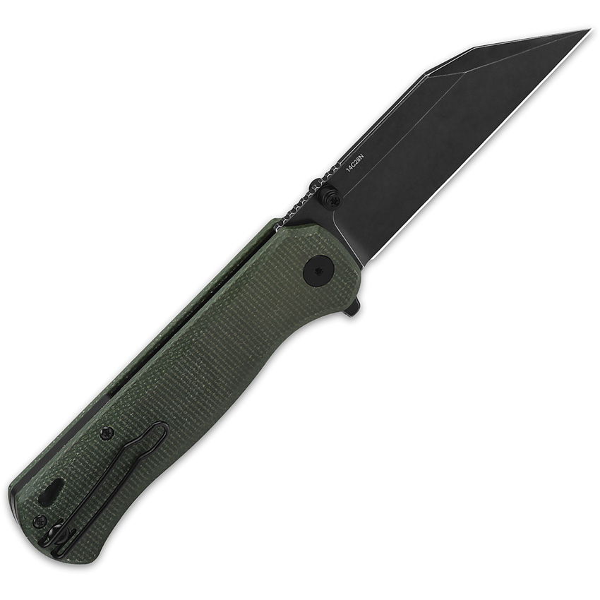 Qsp Knife Swordfish Button Lock Green (3.63&Quot;) QSP Knife Swordfish Button Lock Green (3.63")