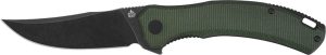 QSP Knife Walrus Linerlock Black Green (3.38″)