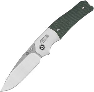QSP Knife Vault Glyde Lock Green Micarta (3.25″)