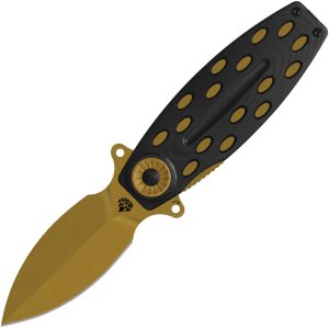 QSP Knife Beetle Linerlock Black/Brz (2.95″)