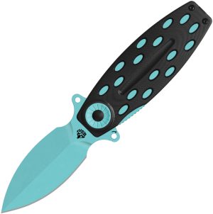 QSP Knife Beetle Linerlock Black/Blue (2.95″)