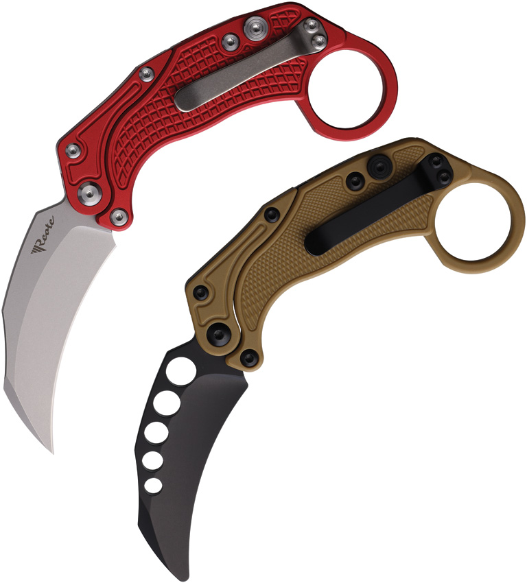 Reate Knives Exo-K Button Lock Red Sw Reate Knives EXO-K Button Lock Red SW