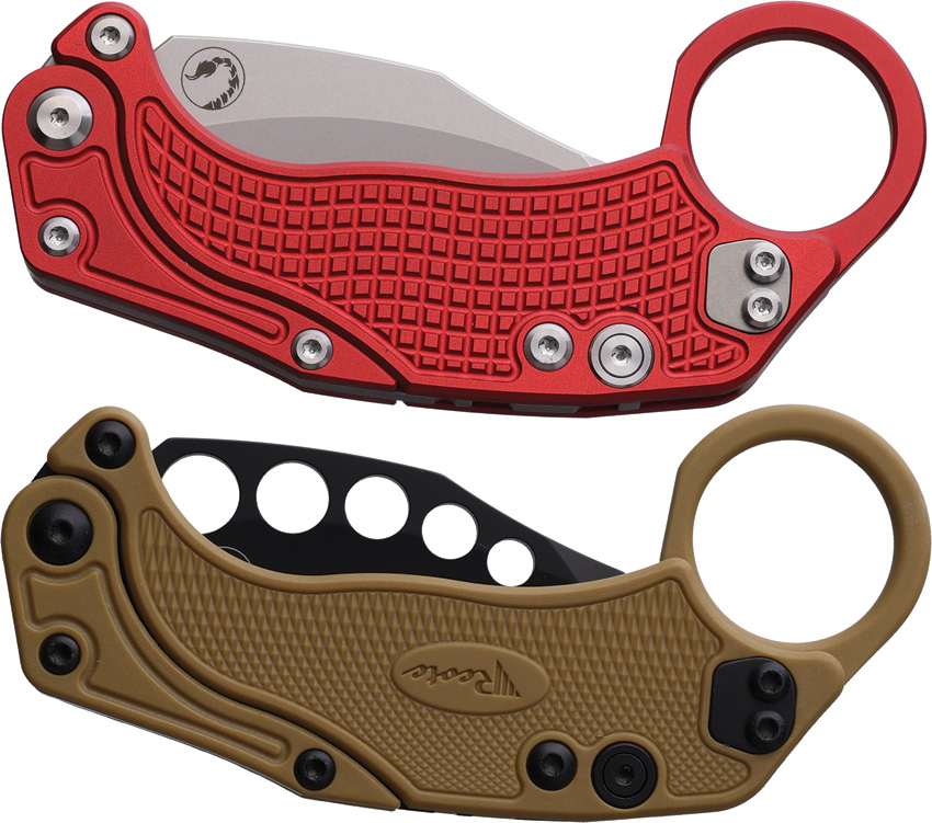 Reate Knives Exo-K Button Lock Red Sw Reate Knives EXO-K Button Lock Red SW