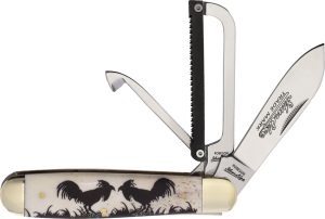 Robeson Gamecock Folder White Etch