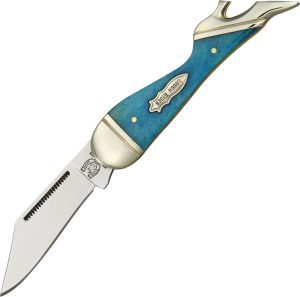 Rough Rider Small Leg Knife Blue Bone